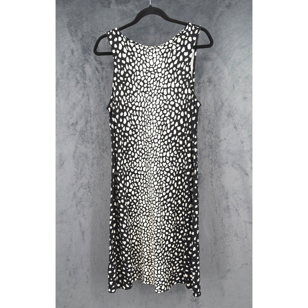 Tommy Bahama Dress Women Size XL Animal Print Sheath Office Career Stretch Black